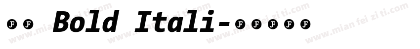 宋体 Bold Itali字体转换